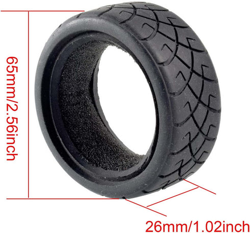 4PCS RC Car Tires for 1:10 RC On-Road Touring Car Traxxas HSP Tamiya HPI Kyosho (A)