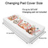 Baby Animals Boho Floral Changing Pad Cover Woodland Animals Butterflies Leaves Baby Changing Table Pad Cover for Boy Girl Bear Deer Fox Soft Breathable Stretch Fitted Changing Pad Sheets 32''x16''