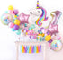 Unicorn Balloons Set - Unicorn Birthday Party Decorations for Girls, Foil Balloons for Wedding Baby Shower