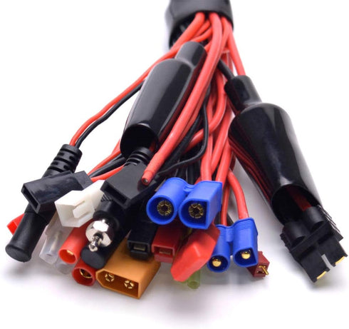 Readytosky 19 in 1 Lipo Battery Charger Adapter, Convert Cable for RC Car Drone