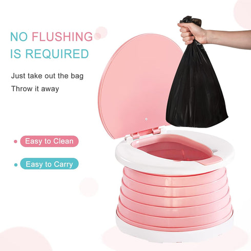 YZNlife Travel Potty for Toddler, Portable,foldable potty seat for toddle,Training Toilet Seat Apply to Seat Emergency