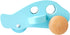 Hape Little Plane Kid's Wooden Toy Vehicle, Blue and Beige, L: 4.9, W: 2.6, H: 3.8 inch