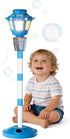 BBnote Street Lamp Bubble Machine with Light and Music, Rechargeable Outdoor Summer