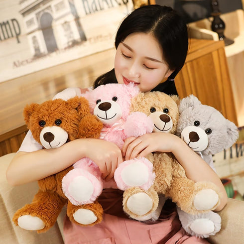 Teddy Bear Stuffed Animal - 12 Inch Soft Cuddly Plush Bear, Gifts for Kids Baby Toddlers on Baby Shower, Valentine's Day