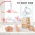 3 35 Packaging FEISIKE Crib Mobile for Girls Baby Mobiles with Modes Digital Music BoxTurn Only, Music Only, Turn