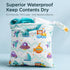 FANALALA Waterproof Wet Dry Bag, Reusable Diaper Pouch with Zipper, Machine Washable Travel Organizer for Beach