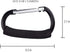 Noneea 3PCS 5.2'' Stroller Hooks, Large Carabiner Clip - Carabiner Large, Baby Stroller Hooks for Hanging Bags