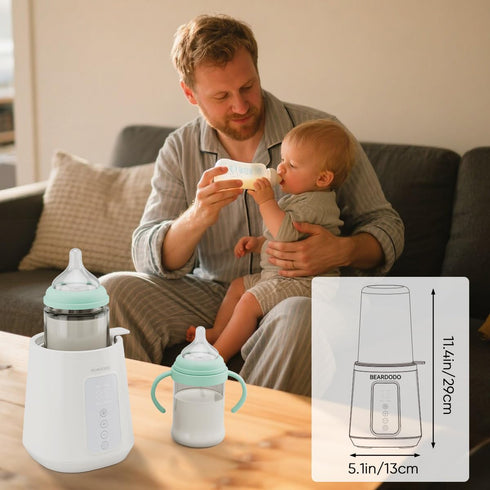 BEARDODO Baby Bottle Warmer, Fast Bottle Warmer for All Bottles, Breast Milk Warmer for Baby Breastmilk or Formula