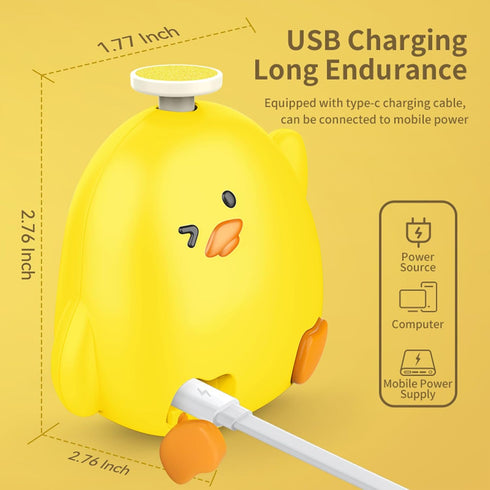 GEREFET Set 6 1 1 Baby Nail File Electric, Gentle Rechargeable Baby Nail Clippers Grooming Kit Manicure for Infant