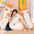 Long Corgi Plush Body Pillow, 43'' Cute Shiba Inu Dog Stuffed Animals, Big Akita Plush Pillow