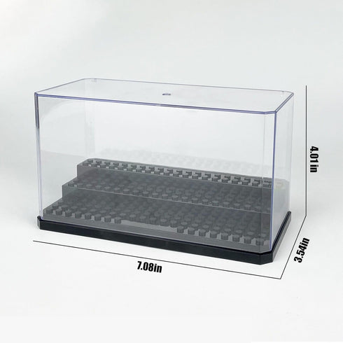Acrylic Minifigure Display Case Stackable Action Figures Blocks Display Box, Clear Dustproof Display Case Box for Lego Lovers