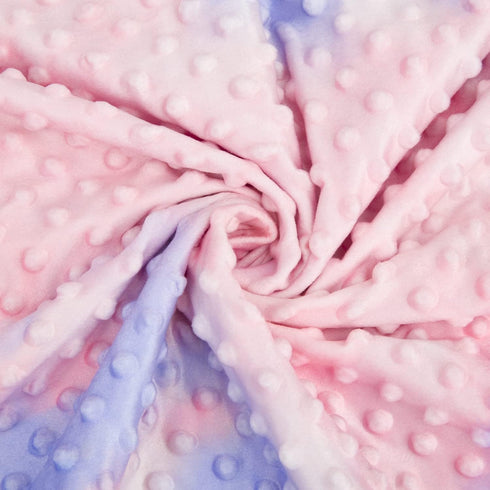 Silky Satin Baby Blanket for Girls, Unique Tie Dye Minky Fabric with Soft Silk Backing, 30 x 40 Inch