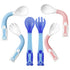 PandaEar Baby Bendable Utensils Spoons, Training Learning Feeding Set for Kids Toddlers (BPA Free)