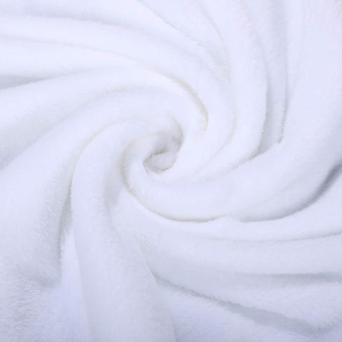 Boao 2 Pcs Blank Baby Receiving Blanket Fuzzy White Sublimation Blanket Soft Warm Blanket Infant Newborn Blanket for Crib Stroller DIY, 30 x 40 Inch by Boao