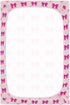 SDMKA 27x39 Inch Pink Bows Crib Sheets for Boys Girls - Portable Microfiber Fitted Crib Sheet for Playard and Mini Crib