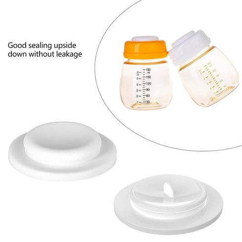 TNNOKL Breastmilk Storage Bottle Seal Disks Baby Milk Bottle Sealing Disk Replacement Food Grade Silicone Disk Easy