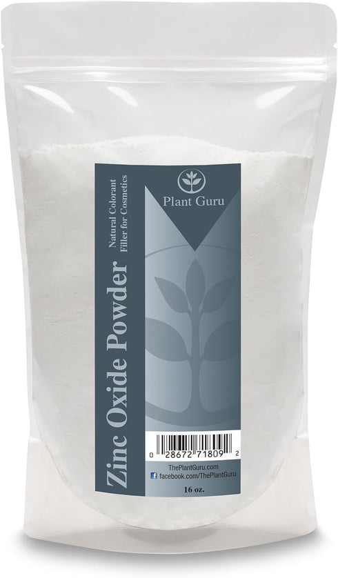 Zinc Oxide Powder 1 lb. Non-Nano, Uncoated, 100% Pure USP Pharmaceutical Grade.