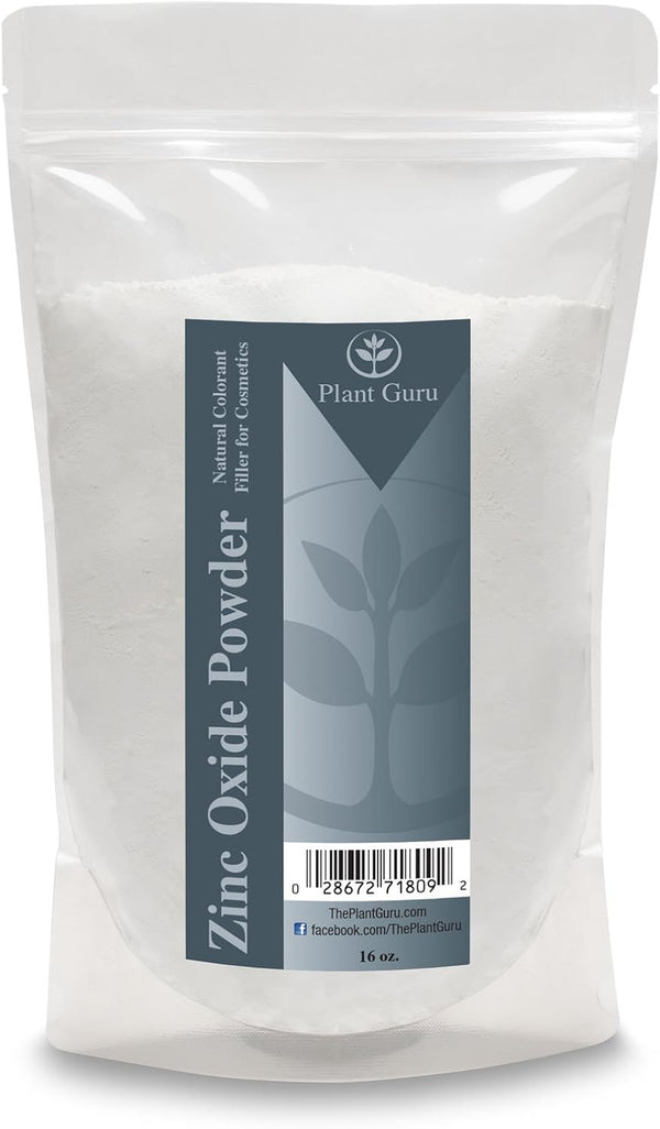 Zinc Oxide Powder 1 lb. Non-Nano, Uncoated, 100% Pure USP Pharmaceutical Grade.