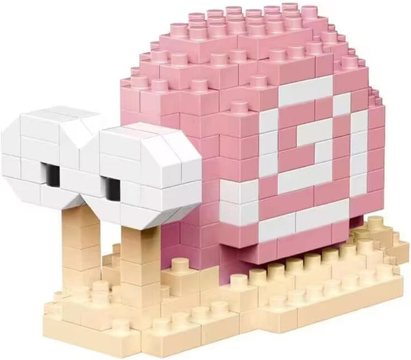 KLJM-10 Kids Adult Animal Micro Building Blocks Set (Snail, 220PCS) for Home and Office Decoration