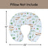Wicbfdfv Cute Fishing Gears Fishes Blue Nursing Pillow Cover Stretchy and Soft for Baby Girls Boys Ships Reed Gear