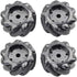 Premium 97mm Omni Directional Tire Mecanum Wheel for AGV Robot Car Chassis, 4pcs Metal 6mm Coupling Motor Connector for