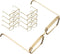10 Pcs Classic Round Glasses Frame for Dolls, Steel Golden Metal Doll Toy Accessories