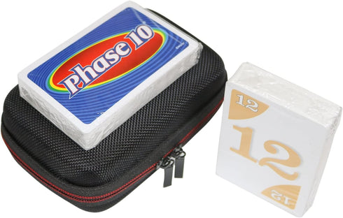 Hard Protective Case for UNO Classic, Phase 10, Hoyle Waterproof Playing Cards (Only Case)