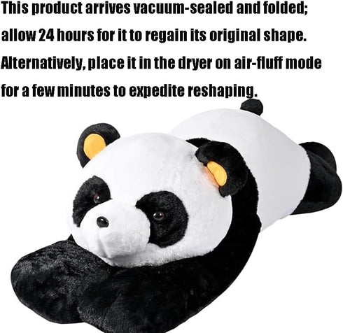 Labauxite (47.2 Cute Panda Bear Pillow Large Panda Stuffed Animal Plush Toy Soft Hugging Body Pillow for Adults Kids