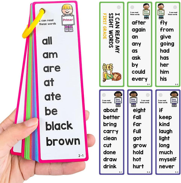 220 Sight Words Flashcards, High Frequency Words for Beginning Reading, Kindergarten to 1st Grade