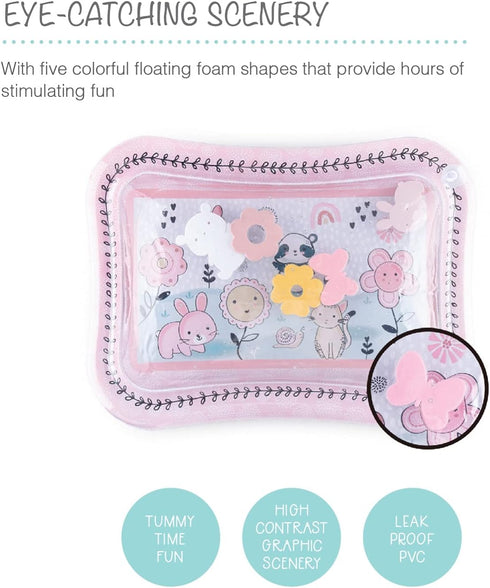The Peanutshell Tummy Time Water Play Mat for Babies, Inflatable Sensory Developmental Toy for Newborns