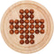 TOYANDONA Wooden Solitaire Game - Strategy Chess Board with Marbles for Students, Adults, and Children