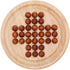 TOYANDONA Wooden Solitaire Game - Strategy Chess Board with Marbles for Students, Adults, and Children