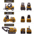 Kids Diecast Metal Engineering Cars Set - 6 Play Trucks for Boys Age 3-4, Birthday Party Supplies & Cake Topper