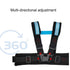ljhnba Child Motorcycle Harness Baby for Carrier for Seat Adjustable Breathable for Kids Attached to Ad