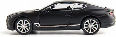 1:36 Diecasting Alloy Car Model Bentley Continental GT Toy Car, Pull Back Vehicles for Kids - Black