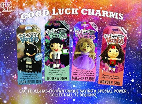Watchover Voodoo String Voodoo Doll Keychain, Novelty Doll for Bag, Luggage or Car Mirror