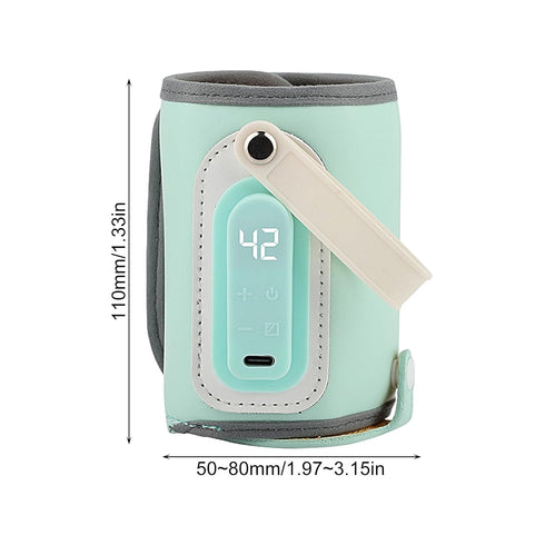 Generic Travel Bottle Warmer,USB Powered Heating Sleeve | Kids Fast Night Feeding Milk Warmers | for Kids Girls Boys
