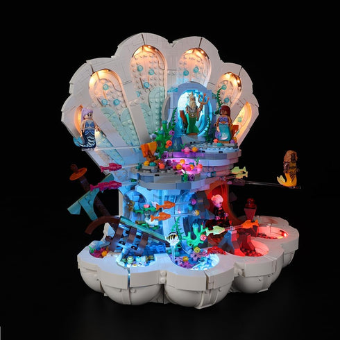 Kyglaring LED Lighting Kit for Lego Disney The Little Mermaid Royal Clamshell 43225 Model Building Kit