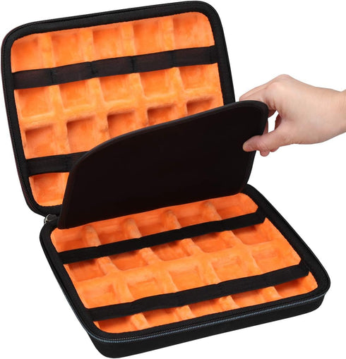 Mchoi Shockproof Carrying Case for Hot Wheels 20 Cars, Toy Car Organizer for Your Matchbox Cars Storage, Case Only