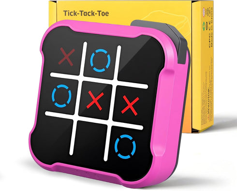 uimomn Tic Tac Toe Game, 4 in 1 Handheld Educational Game Machine, Electronic