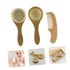 Set Set Wool Brush Baby Hair Brush Comb Grooming Newborn Scalp Massager Present for Toddlers