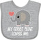 inktastic Great Aunt Loves Me Baby Bib, Elephant Design