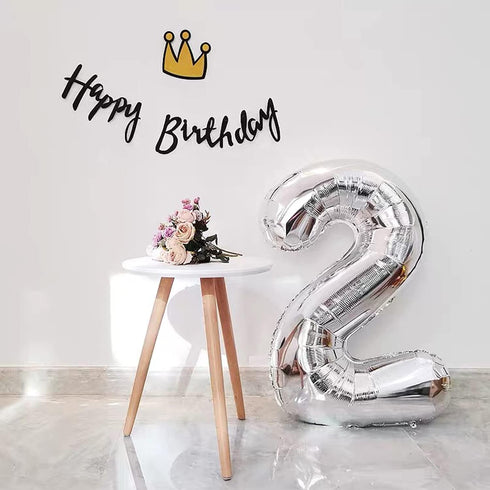 Big Giant Jumbo Silver Number 21 Foil Mylar Balloons - 40 Inch for Girl Women Men 21st Birthday Party Supplies & 21