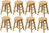 ERINGOGO 8 Pcs Dollhouse Stool - 1:12 Miniature Round Stool Dollhouse Round Stool & Bar Counter Chair Ornament