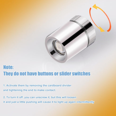 BTFO 10pcs LED Mini Lights, Small Led Lights for Dollhouse Silver Plastic Battery Included Doll House Electric Lights