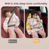 SIQITECHNO Car Travel Pillow for Kids Adults - Soft Neck Pillow for Long Journey & Road Trip, Washable