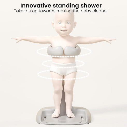 Haibinsuo 8-Claw 45-63cm 1-Step 8-24 Baby Shower Rack, Adjustable Height Baby Bathtub Stand with Anti-Slip Base, Easy