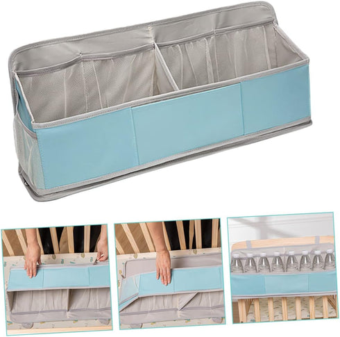 TOYANDONA Hanging Diaper Organizer for Cribs Durable Storage for Changing Table Lightweight Nursery Organizer Shower