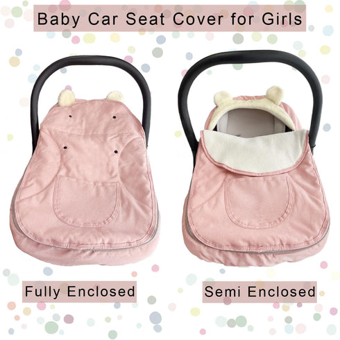 Car Seat Covers for Babies,Winter Baby Car Seat Cover Infant Carseat Covers Canopy,Universal Baby Carrier Cover