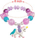 5pcs Little Girl Bracelet, Kids Unicorn Bracelets for Toddlers Teens, Charm Bracelet Gift Box
